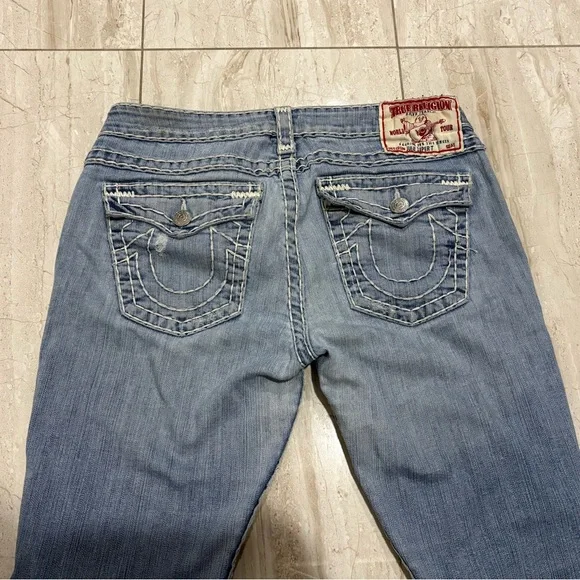 Vintage True Religion Light Blue Straight Leg Jeans - Picture 3 of 6